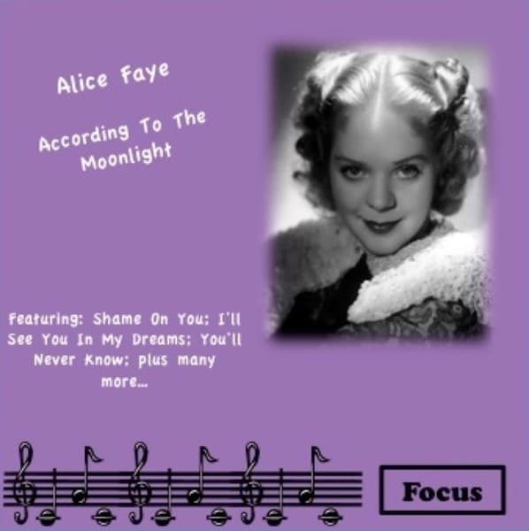 You'll Never Know by Alice Faye
