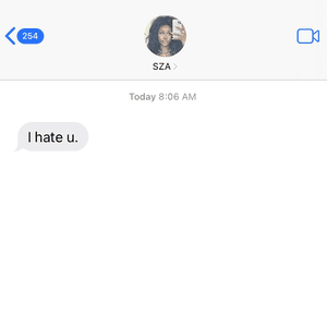 I Hate U by SZA