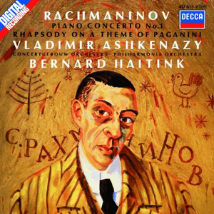 Piano concerto no. 1 - Rhapsody on a theme of Paganini by Sergei Rachmaninoff