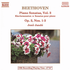 Beethoven: Piano Sonatas, Vol. 3 by Ludwig van Beethoven