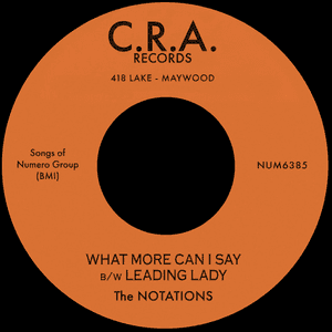 what more can i say b/w leading lady by The Notations