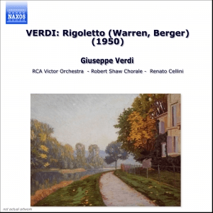 VERDI: Rigoletto (Warren, Berger) (1950) by Giuseppe Verdi