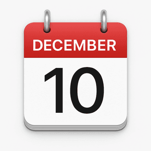 December 10 by December 10