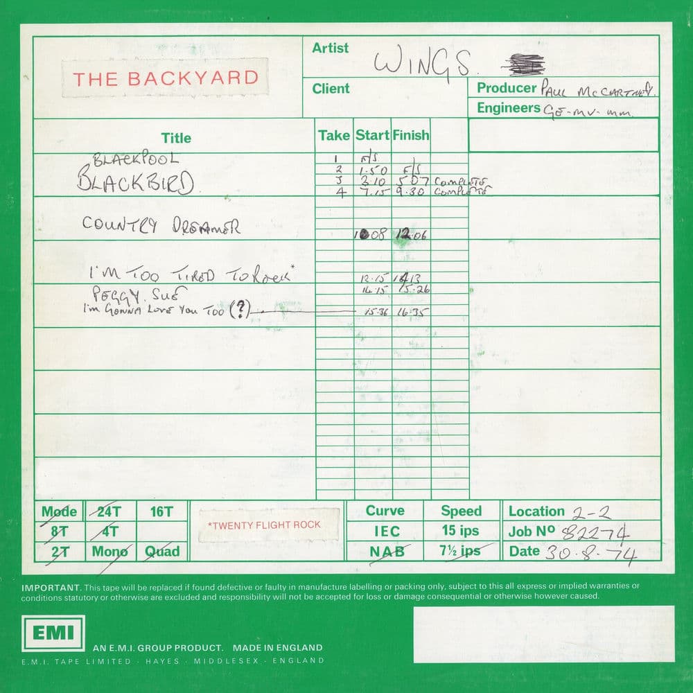 One Hand Clapping – The Backyard (One Hand Clapping Sessions) by Wings