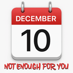 Not Enough for You by December 10